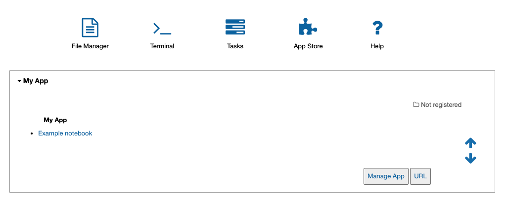Start banner of newly created app.